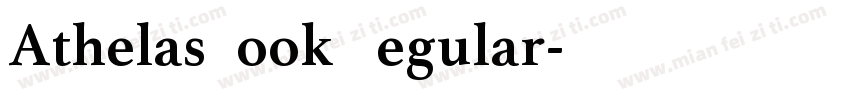 AthelasBook Regular字体转换